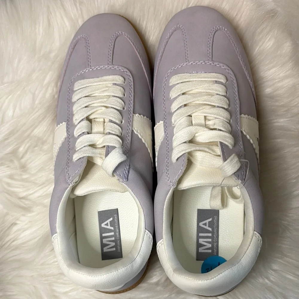 MIA Lilac and Cream Casual Sneakers